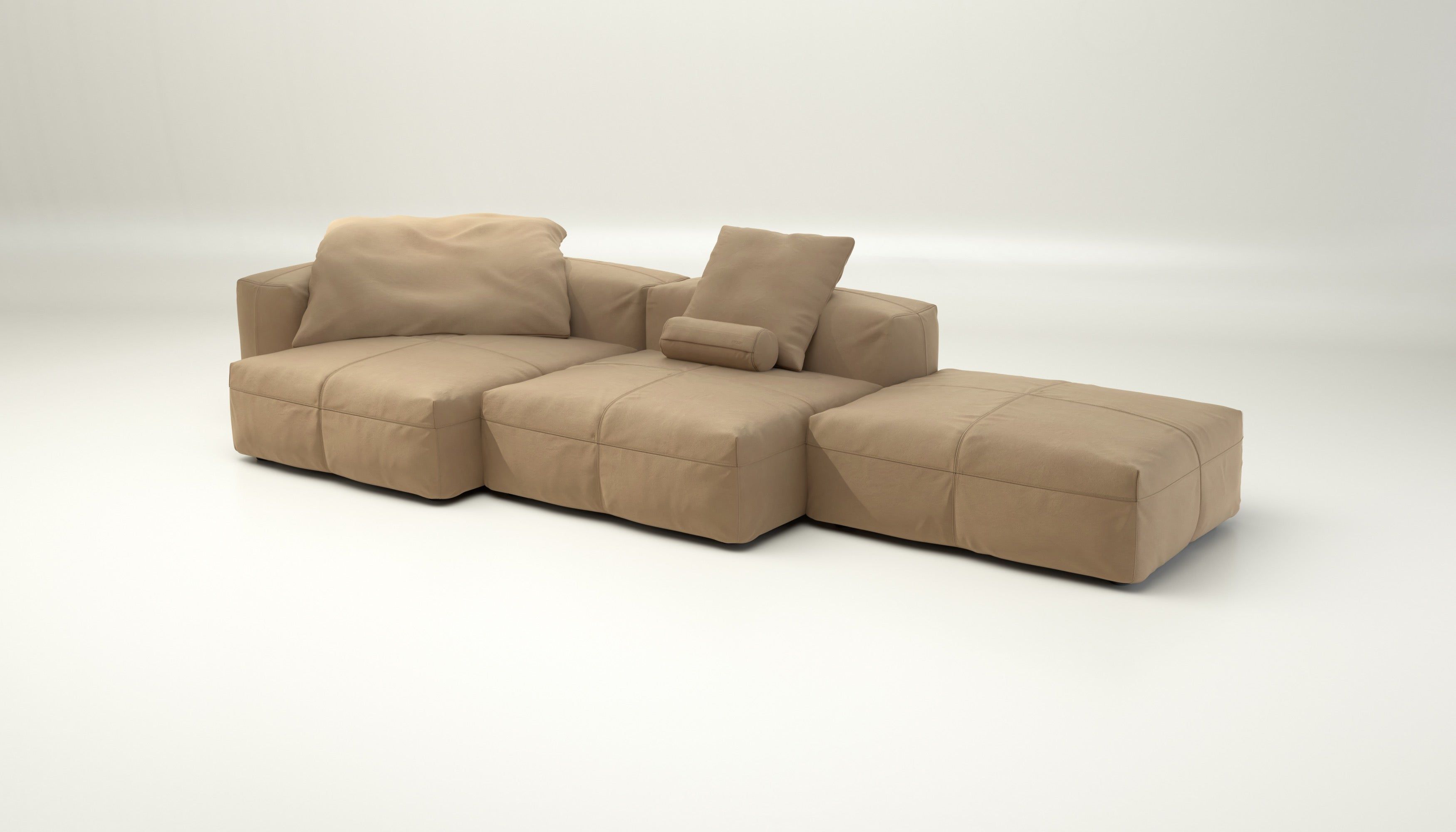 Модульный кожаный диван с полуостровом vetsak Leather ARCH-00143934 - Вид №7