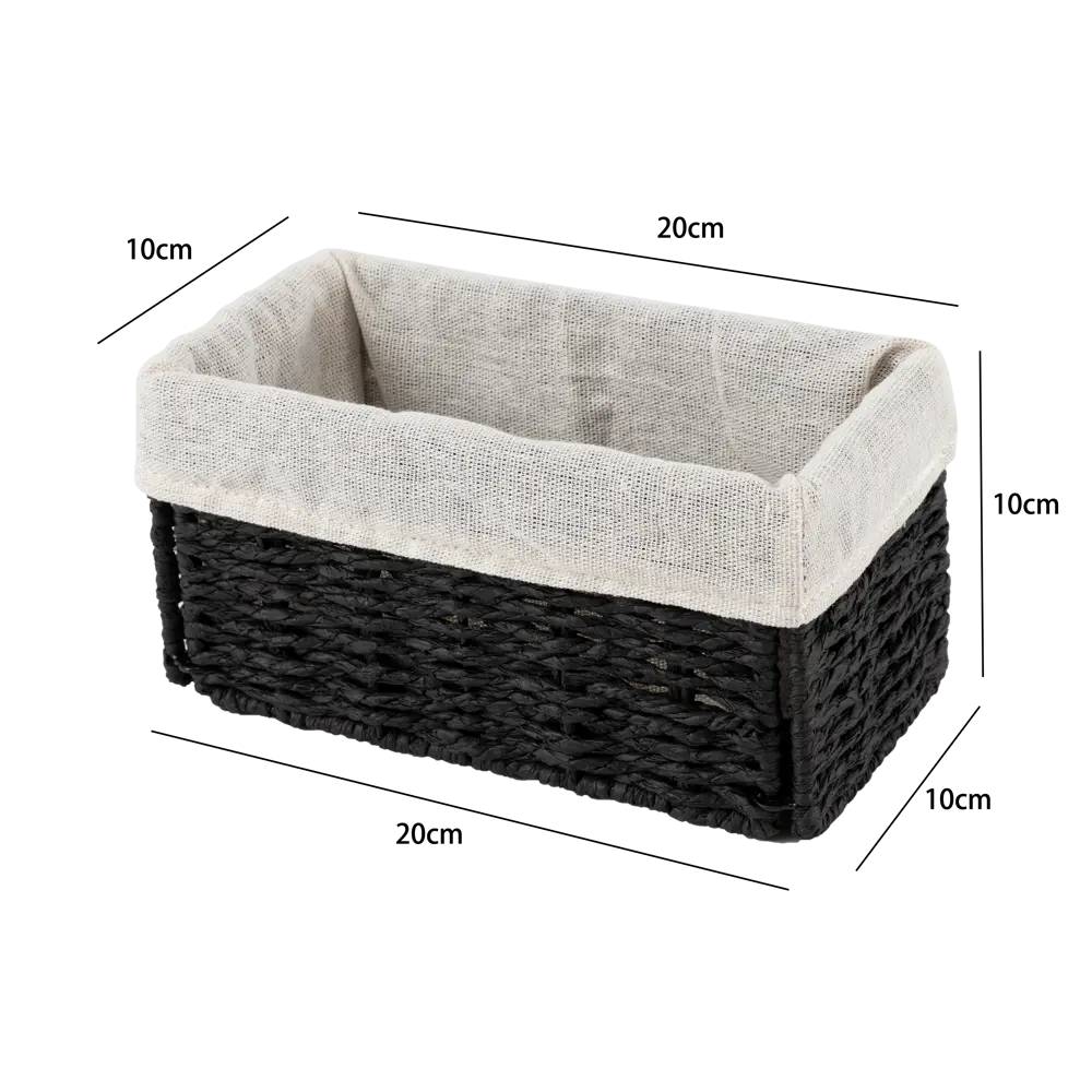 Корзина графит 10x10x20 см бум Konsensa STLM-2207454