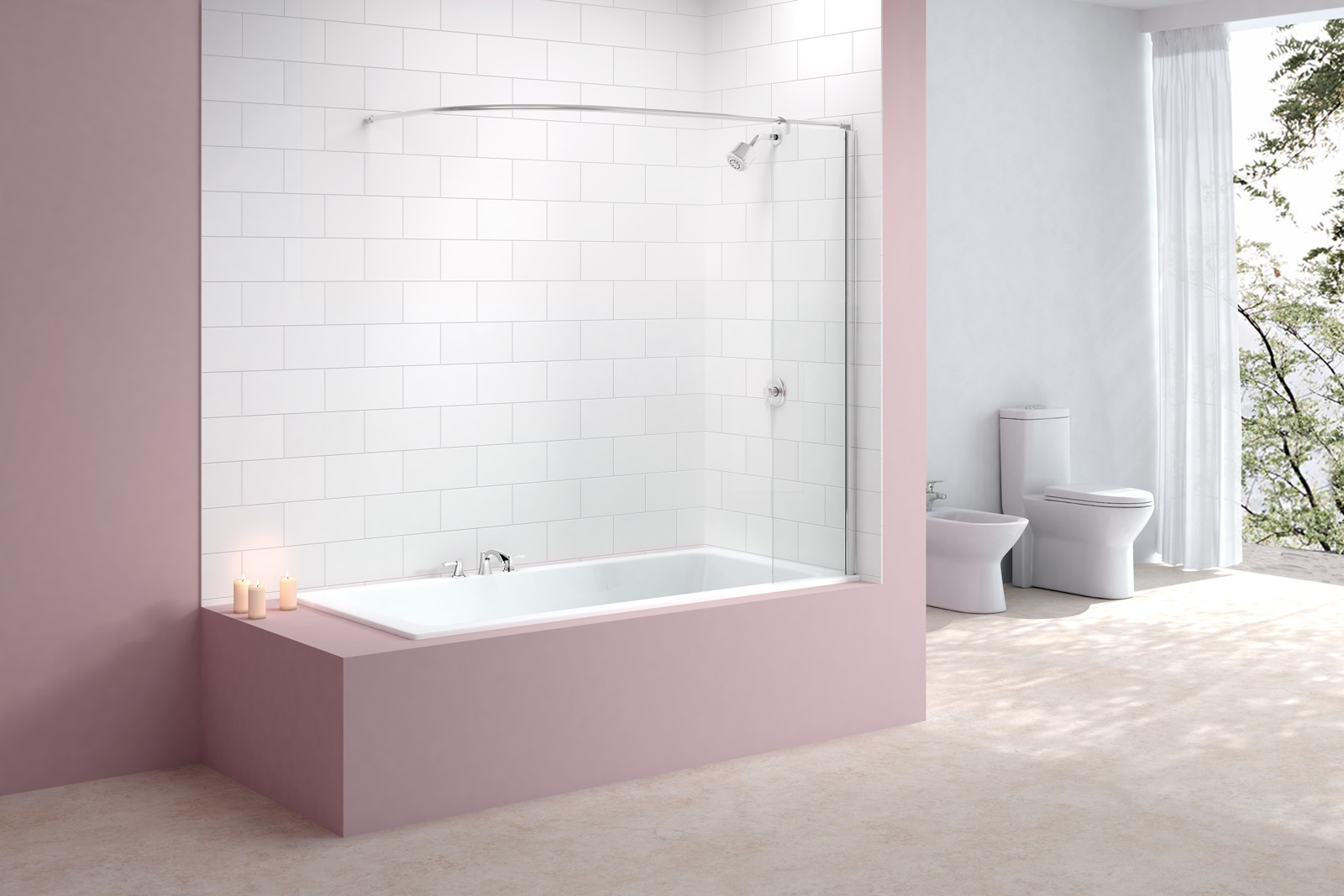 MB5 Душевое ограждения на борт вынны MERLYN Ирландия  - Вид №1