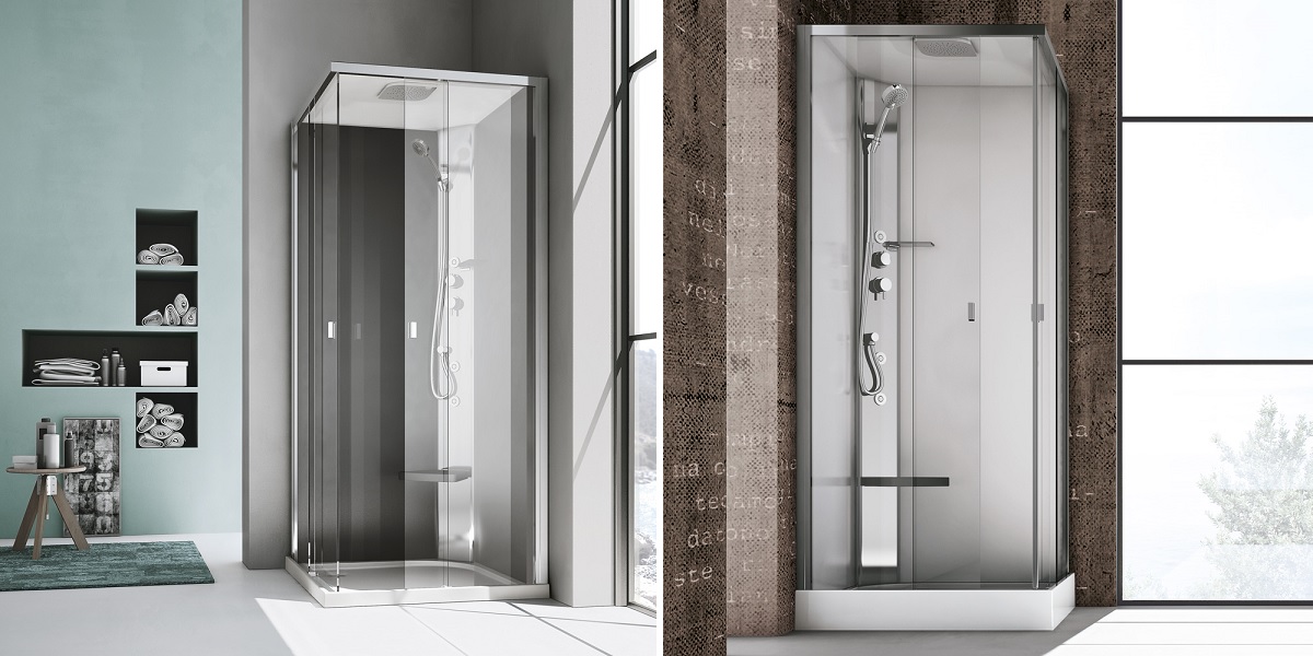 Душевая кабина угловая Sound Junior 90/70 см 1SDC4S3 Gruppo Geromin - Вид №1