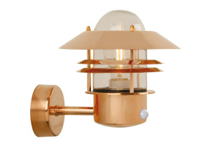 Медный настенный светильник