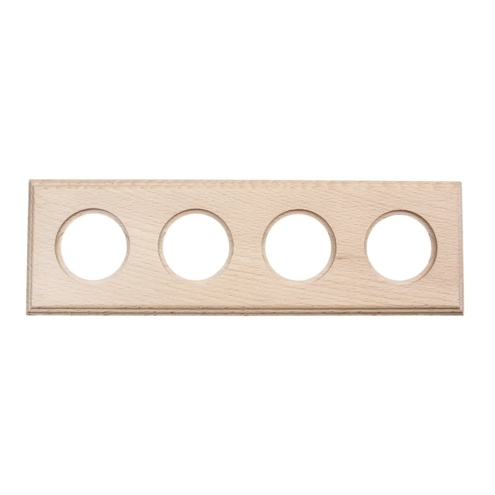 Рамка для розеток и выключателей Electraline 4 поста 260 мм цвет бежевый BF-17 STLM-2082471