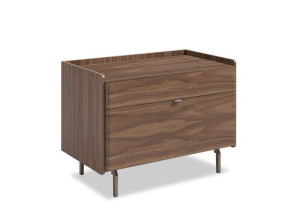 Деревянная прямоугольная тумбочка с ящиками