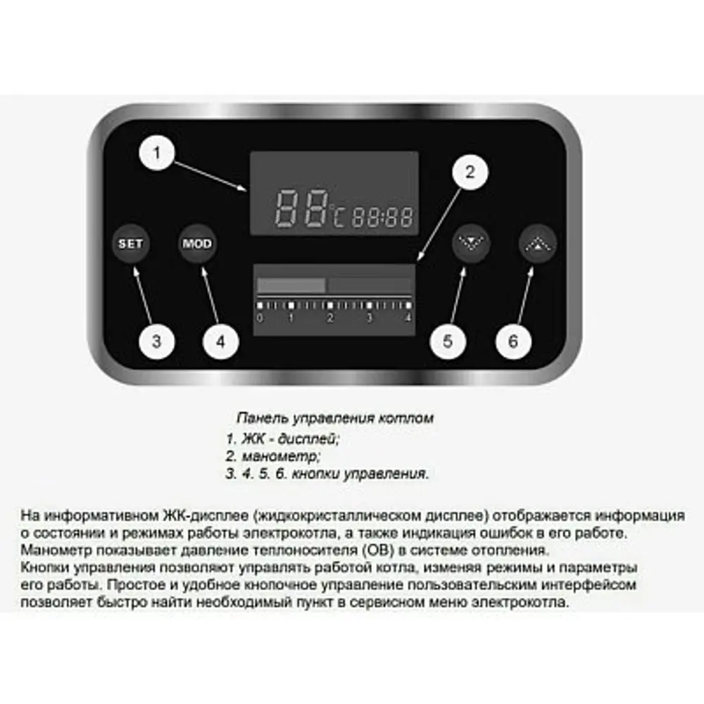 Электрический котел 12 кВт Arderia E12 380 В одноконтурный настенный 89335393 STLM-2095822  - Вид №3