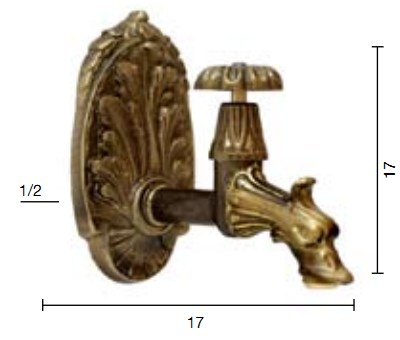 Кран садовый MIGLIORE Artistica ML.ART-0139 ML.ART-0139.BR - Вид №1