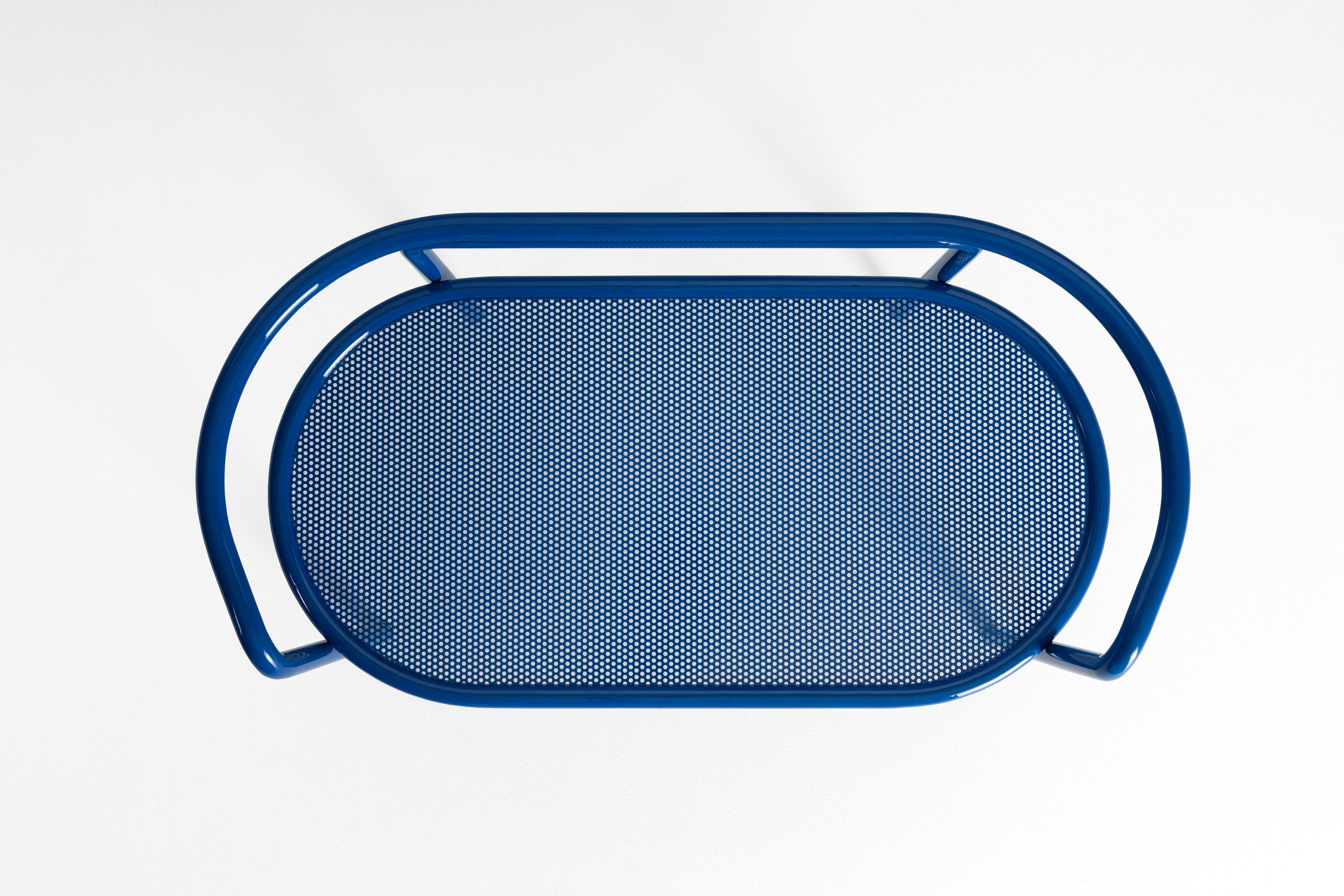 Стальная садовая скамейка с порошковым покрытием со спинкой Exteta Locus Solus ARCH-00137745 - Вид №7