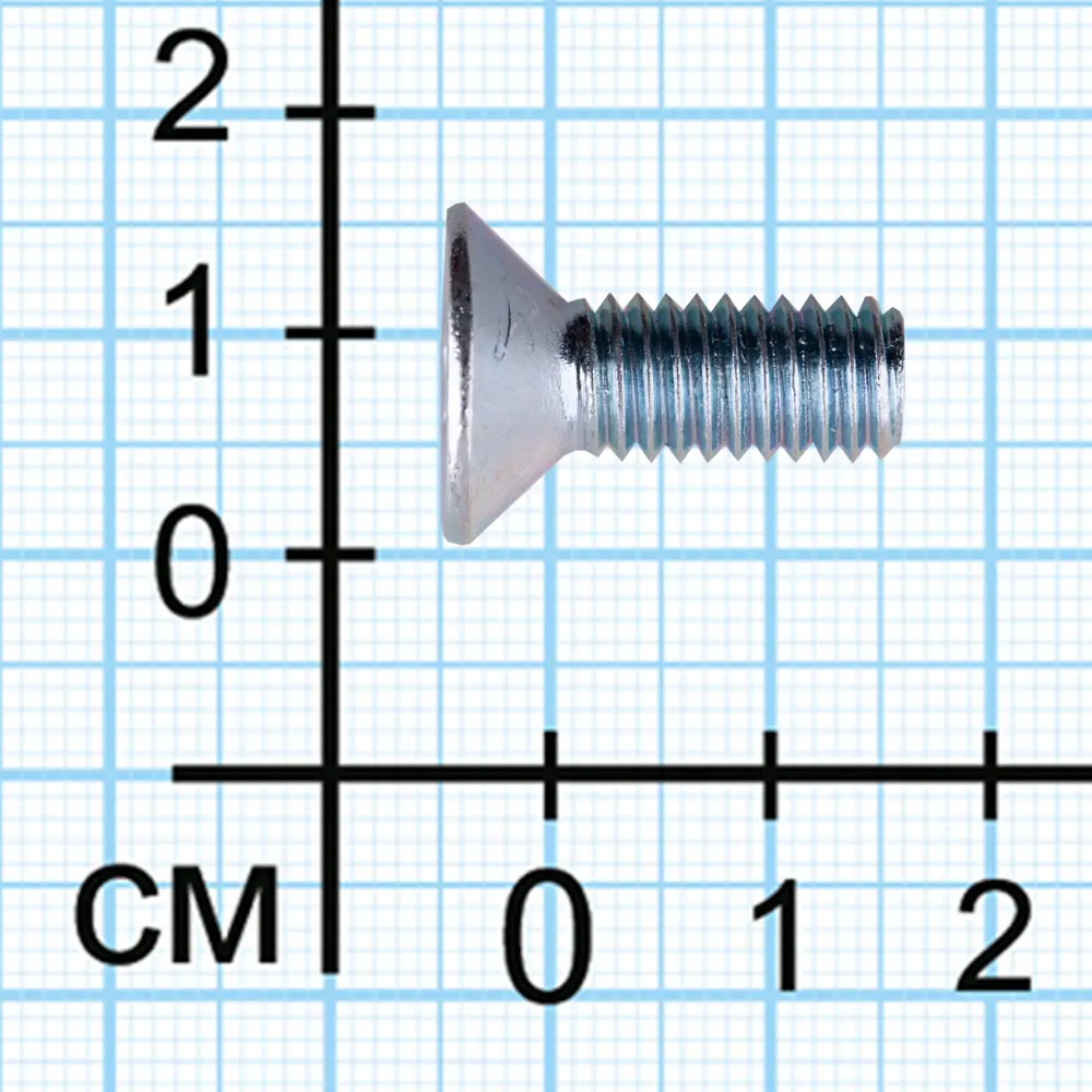 Винт DIN 7991 8x16 мм оцинкованный 16 шт Santreyd STLM-2190061 - Вид №2