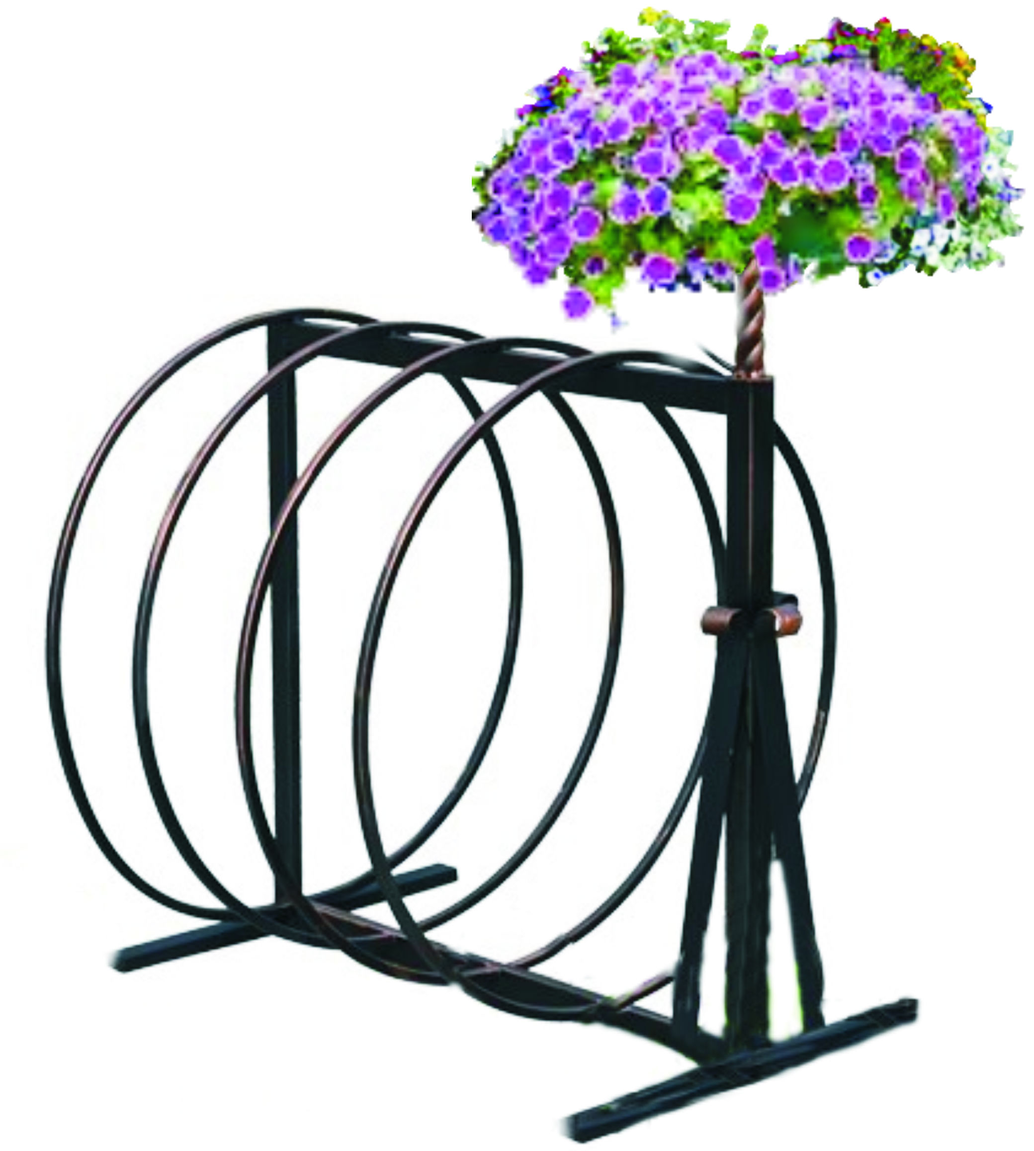 SL102-VO.VP СЕЛЕНА-1, велопарковка с кашпо вертикального озеленения LAB.Space  - Вид №2