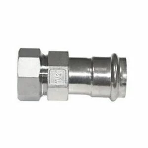 Муфта разборная В-пресс 18 x 1/2" нержавеющая сталь IBP