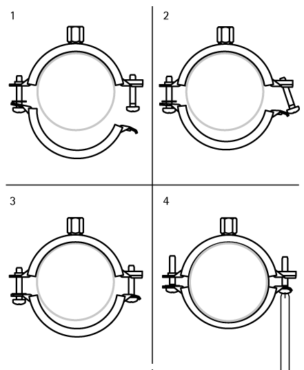 3396070 KSB2 Хомуты с вкладышем epdm (M8/10) для стальных, медных, чугунных и пластиковых (многослойных) труб walraven  - Вид №2