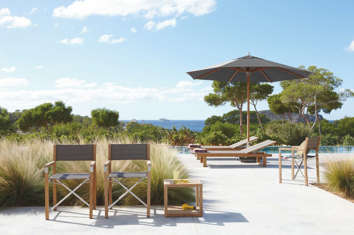 Стул текстиль teak экрю Manutti Cross MNST117 - Вид №4