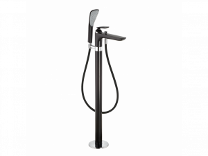 525908775 однорычажный смеситель для ванны и душа DN 15 KLUDI BALANCE черный матовый/хром