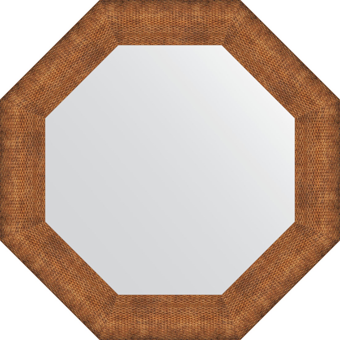 BY 3881 Зеркало в багетной раме - медная кольчуга 88 mm EVOFORM Octagon
