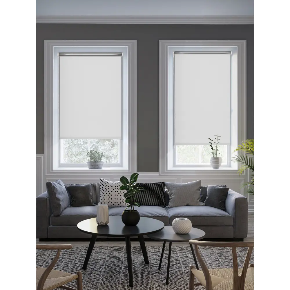 Штора рулонная блэкаут Silver 60x175 см белая GARDEN BLACKOUT Silver STLM-2004985 - Вид №4