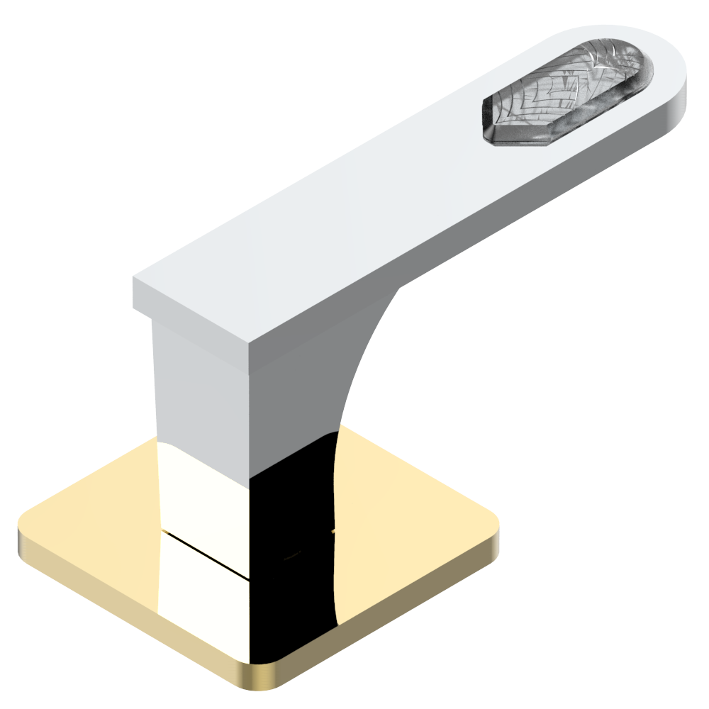 A6H-35/C Вентиль 1/2" набортный для холодной воды Thg-paris Profil с рукоятками с инкрустацией Lalique Хром/золото A6H 35/C CAT.A