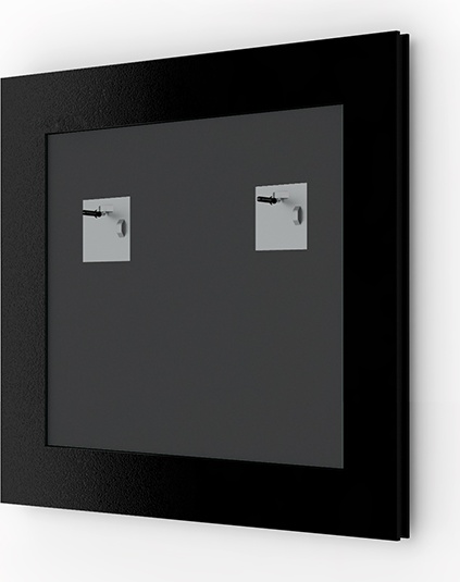 BY 0667 Зеркало в багетной раме - травленое серебро 59 mm EVOFORM Definite - Вид №1