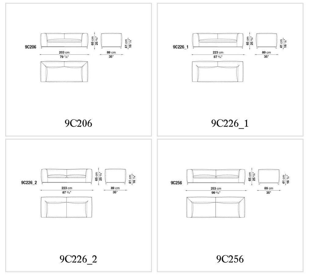 Угловой диван из ткани B&B Italia Michel ARCH-00092075 - Вид №15