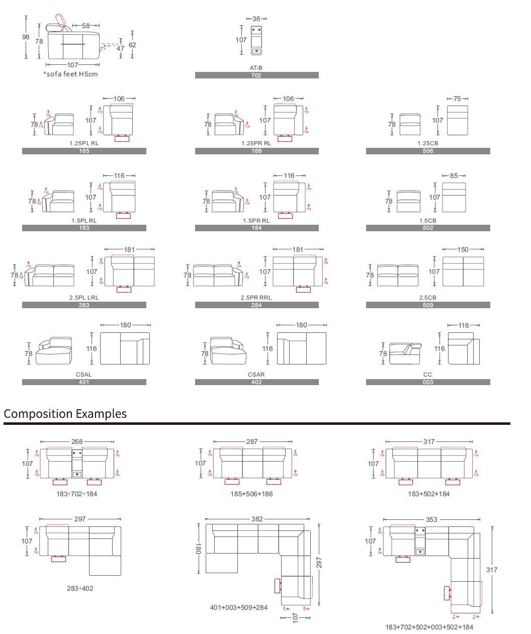 Тканевый диван с электроприводом CAMPO DE' FIORI 5378 ARCH-00085269 - Вид №10