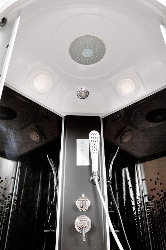 BМ4510 стандартная BLACK Душевая кабина DETO Серия ВМ L 810 с гм. и эл. BLACK - Вид №19