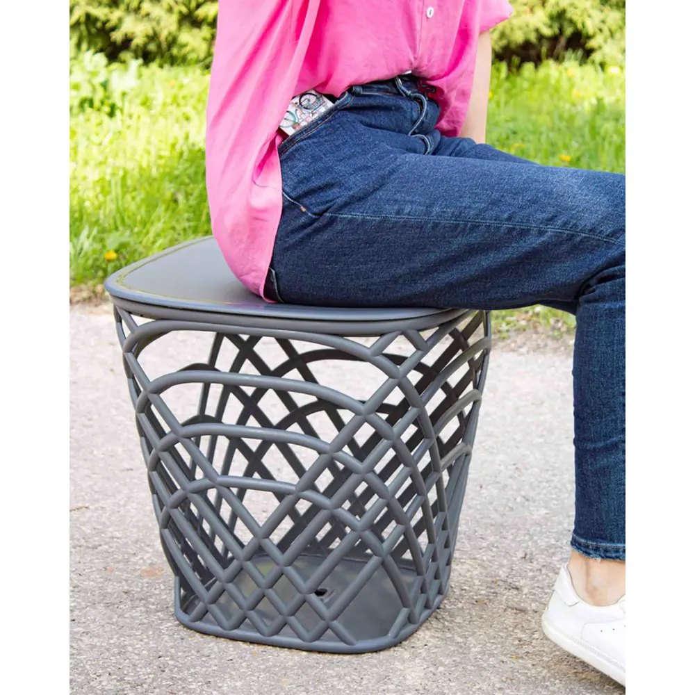 Стол садовый Sheffilton STH-CT83 45x45x44 см пластик серый Стол пластиковый STLM-2141324 - Вид №3