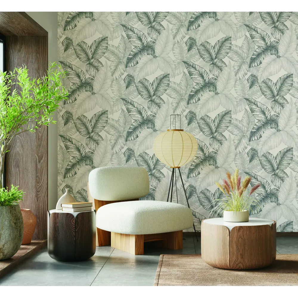 Артекс Флора - флизелиновые обои графитового оттенка для стильного интерьера 86149909 STLM-0066513 - Вид №3