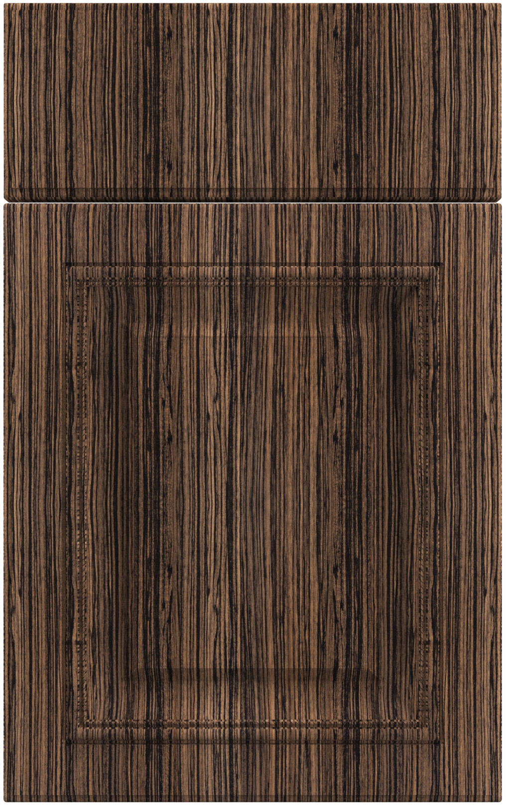 Фасады для кухни Классика Фрезеровка «Валентино+» Зебрано темное №119 SIDAK SIST487-12094