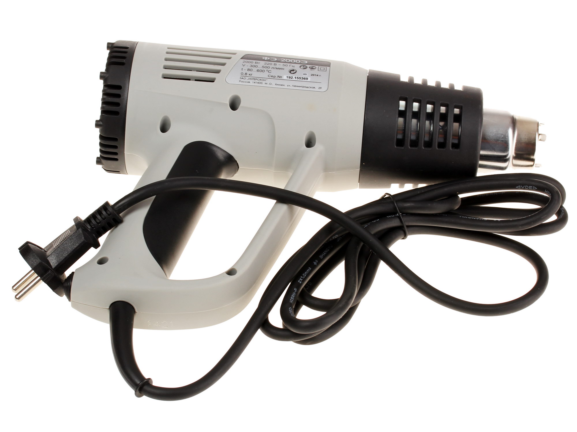 Строительный фен Интерскол ФЭ-2000Э 6702814 STDN-0138264 - Вид №5