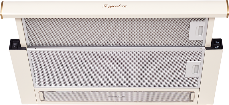 SLIMLUX II 60 C Встраиваемая вытяжка, ширина 60 см, отвод/рециркуляция, 550 м3/час, механическое управление, 3 скорости, освещение 2х40 вт, металлические жироулавливающие фильтры, угольный фильтр с3с (опция), 38-54 дб, цвет бежевый ( португалия ) Kuppersb Santreyd 