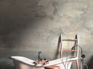 Уникальные полосатые обои из ткани