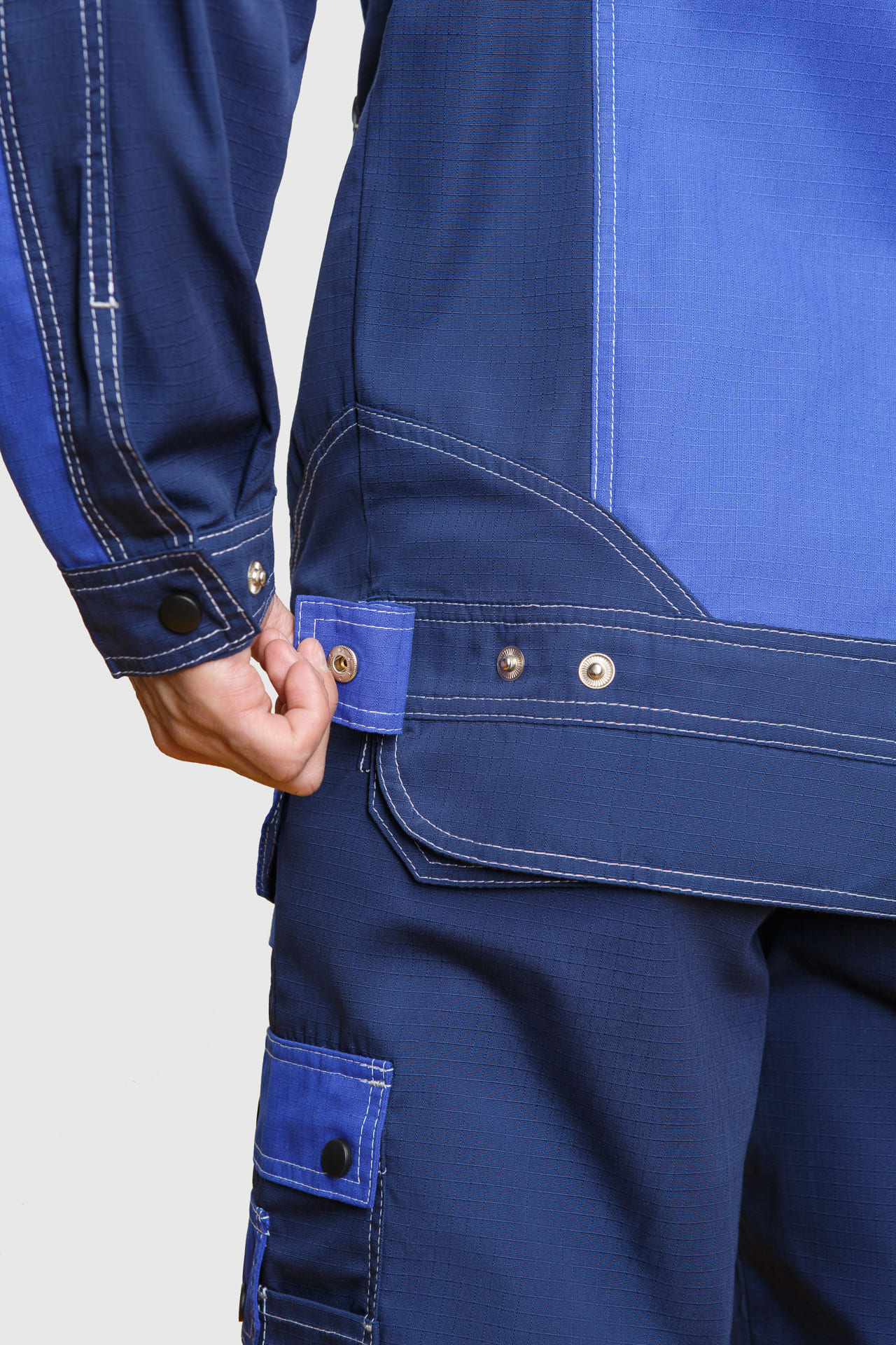 68810 Костюм "Прогресс" темно-синий с васильком  Летняя спецодежда  размер 56-58/170-176  - Вид №13