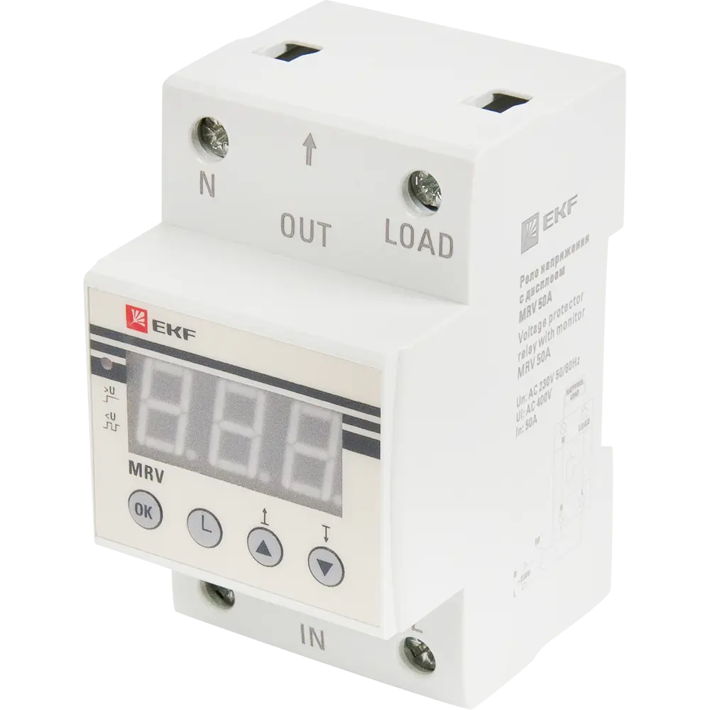 Реле напряжения с дисплеем EKF MRV 50A STLM-2016376