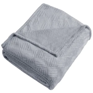 Плед Irkutsk 180x200 см велсофт цвет светло-серый