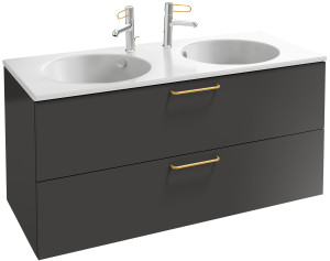 EB2525-R8-E10 Тумба под столешницу 120 см, 2 ящика, золотая ручка JACOB DELAFON ODÉON RIVE GAUCHE