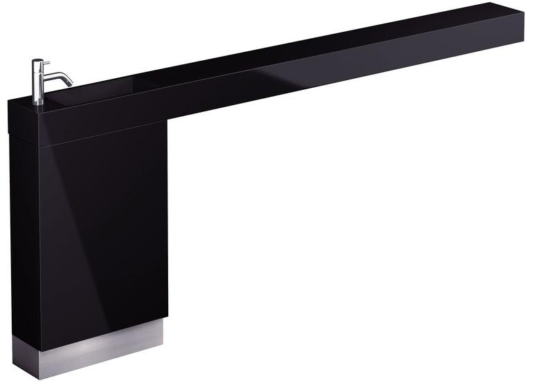 sanwacompany Умывальник из мрамора с вешалкой для полотенец Lepto sun-id-1357040 - Вид №3