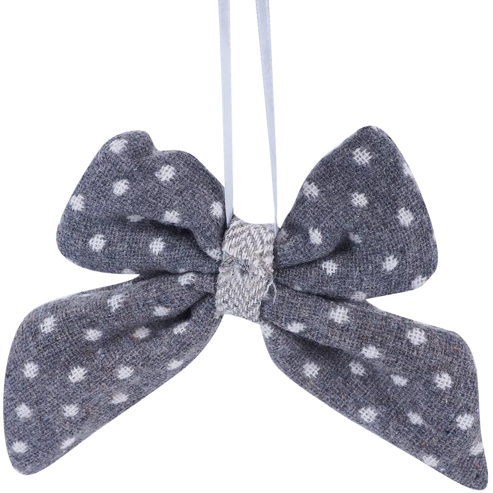 Ёлочное украшение «Бант серый маленький» Santreyd STLM-2017802 - Вид №1