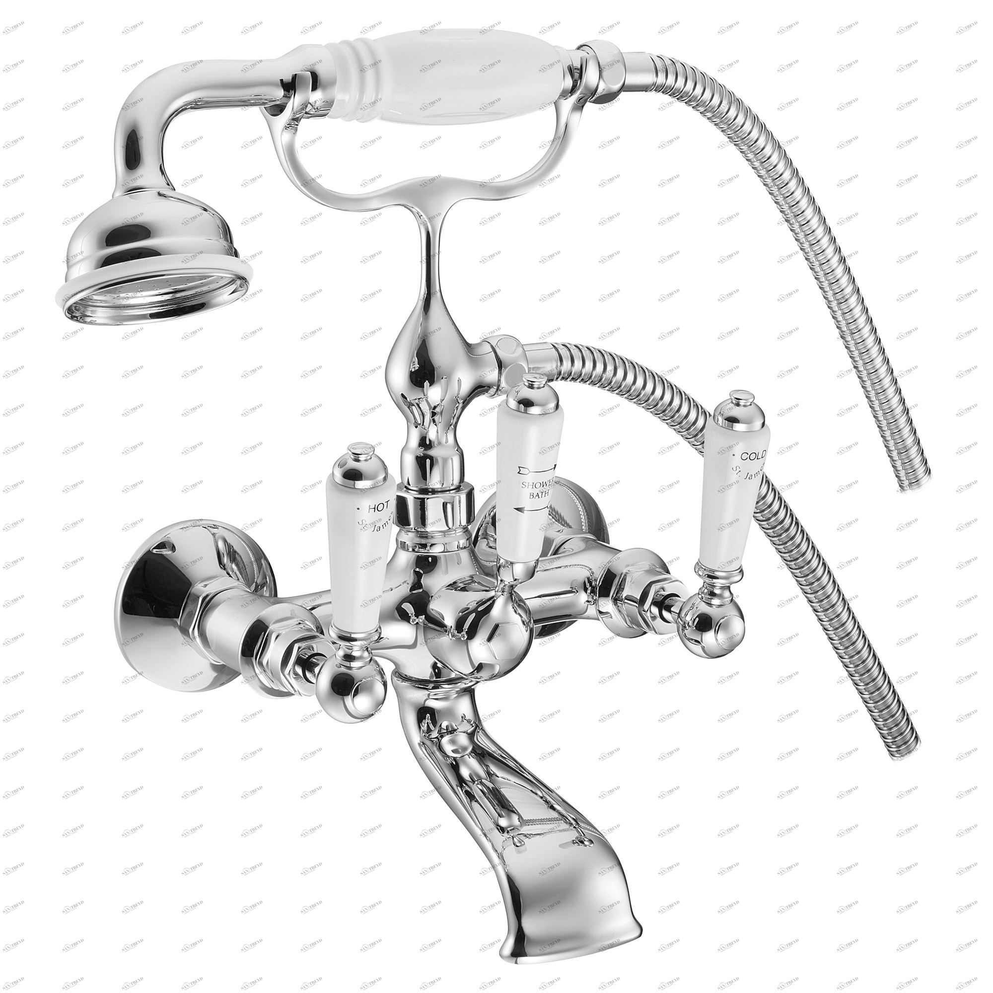 Traditional bathrooms Смеситель для ванны и душа ASCOT 1/2 " Tb321.514.ag 