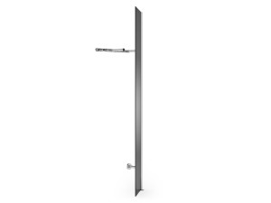 Стальная и стеклянная настенная вешалка