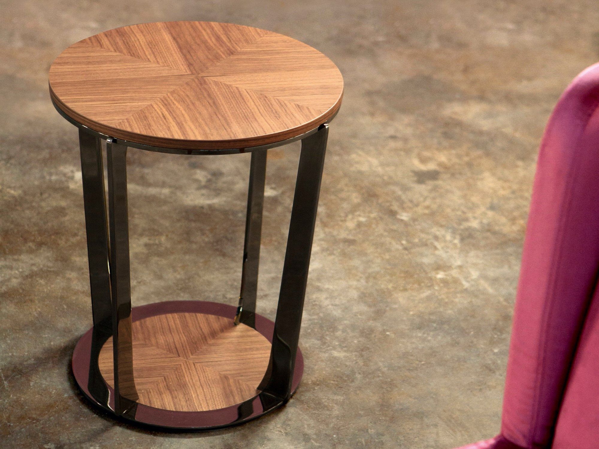 Деревянный низкий круглый журнальный столик Riccardo Rivoli VASONE ARCH-00018571 - Вид №4