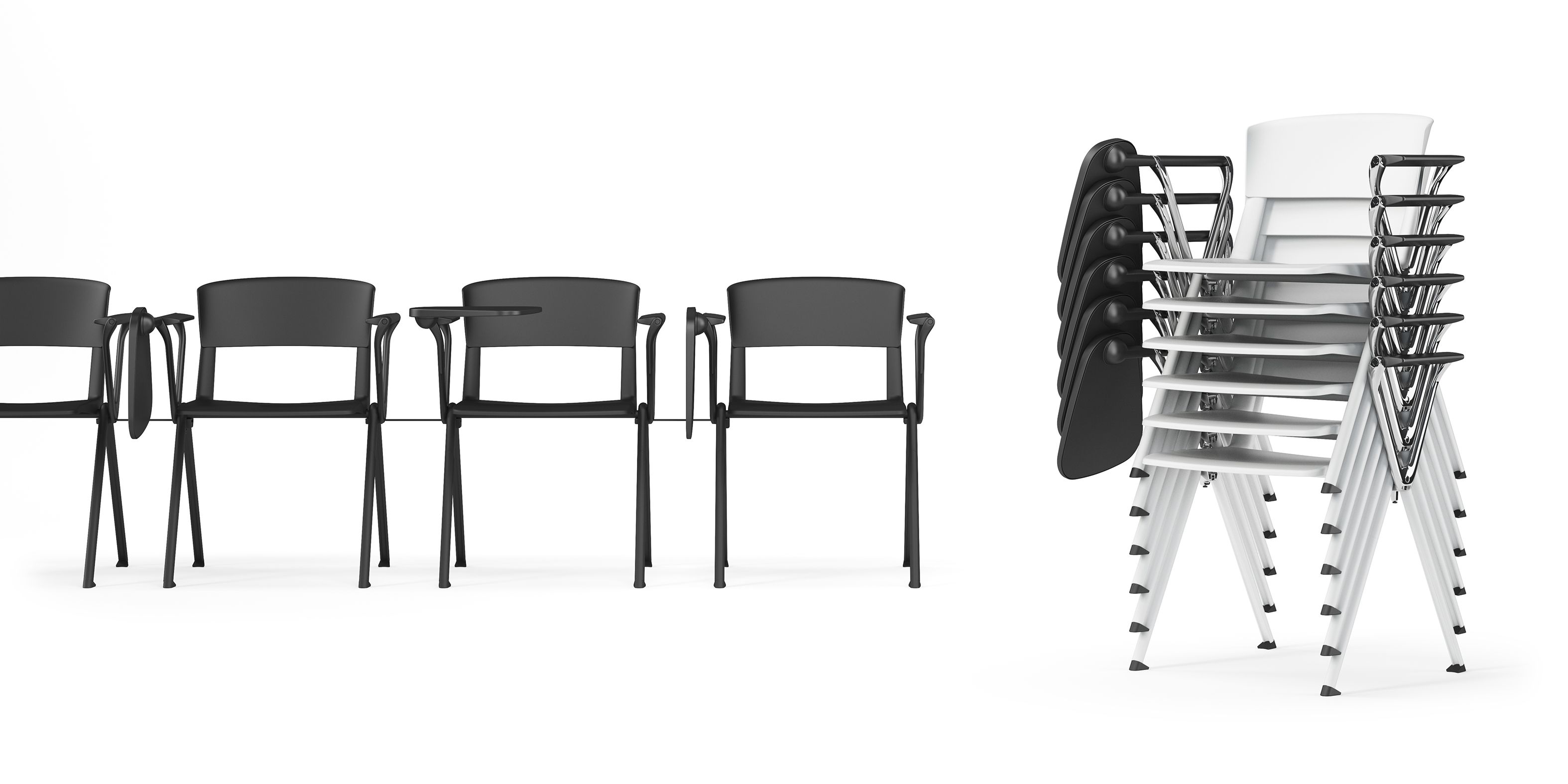 Стул для конференций из полипропилена с опрокидыванием SITLOSOPHY® Yugen ARCH-00033200 - Вид №2