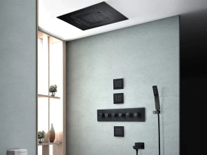 Светодиодный набор для душа из нержавеющей стали с ручным душем