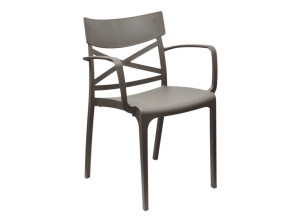 Полипропиленовый стул с подлокотниками