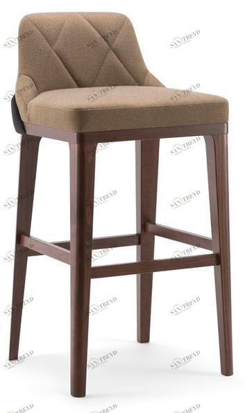 Tirolo Табурет из массива дерева и ткани со спинкой Gill 070 sg