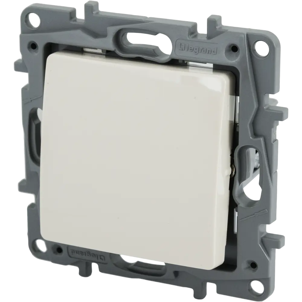 Выключатель кнопочный 1 клавиша Legrand Etika цвет слоновая кость STLM-2183831