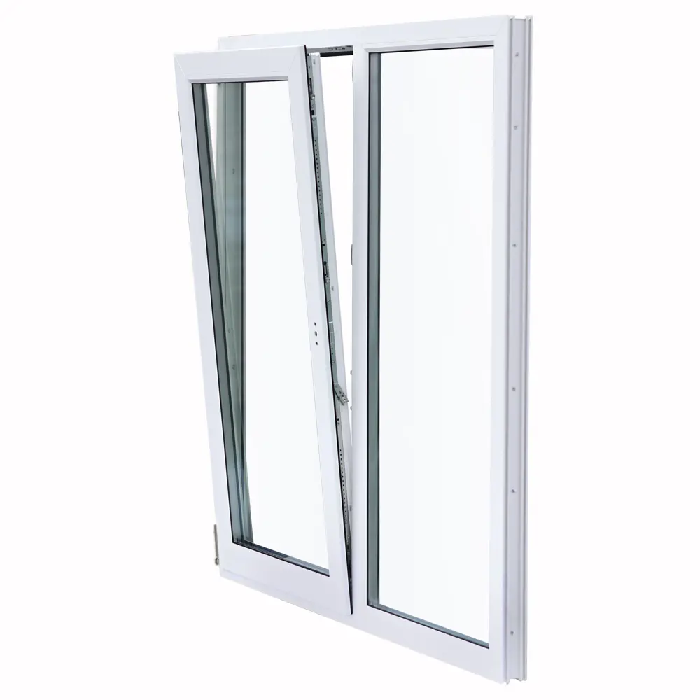 Окно пластиковое ПВХ VEKA двустворчатое 1410x1450 мм (ВxШ) двуxкамерный стеклопакет белый STLM-2061883 - Вид №3