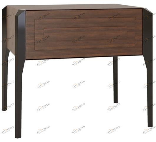 Jetclass Прямоугольная тумбочка из фанерованной древесины с ящиками Stuart Jsa107