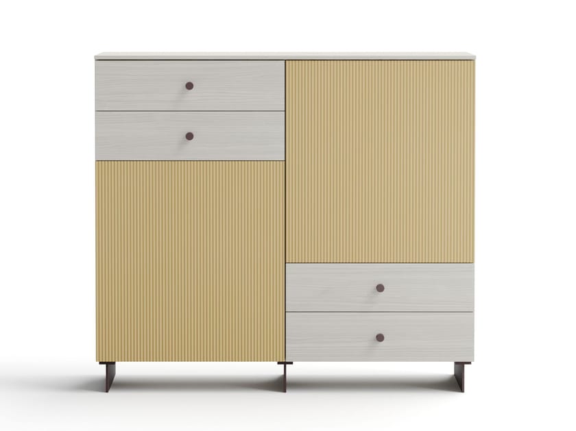 Облагороженный шкаф с ящиками Giessegi Cannetè ARCH-00062701