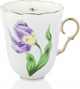 103354 Herend Чашка для шоколада 150мл "Китти" (фиолетовая) Фарфор, Керамика