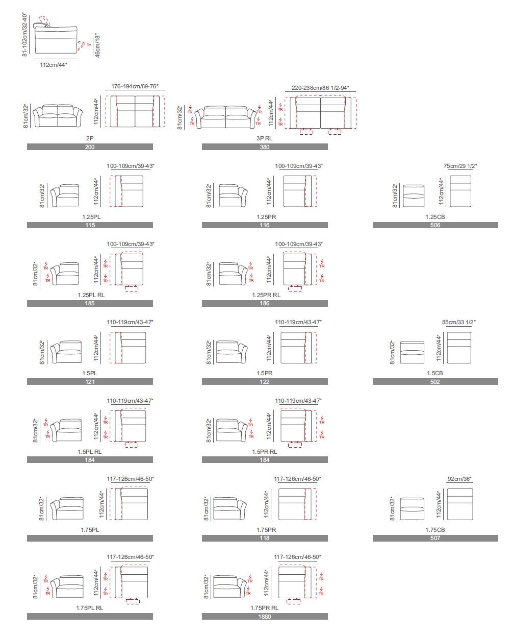 Модульный кожаный диван с электроприводом CAMPO DE' FIORI LULL ARCH-00067874 - Вид №11