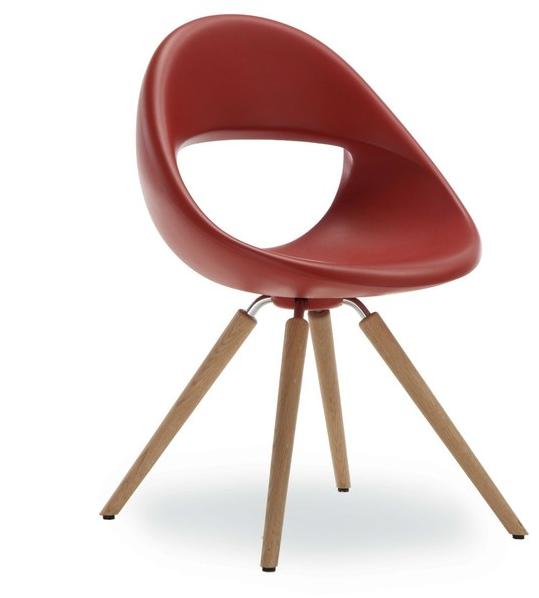 Tonon Стул из мягкого полиуретана с деревянной подставкой Lucky 906.21 - Вид №1