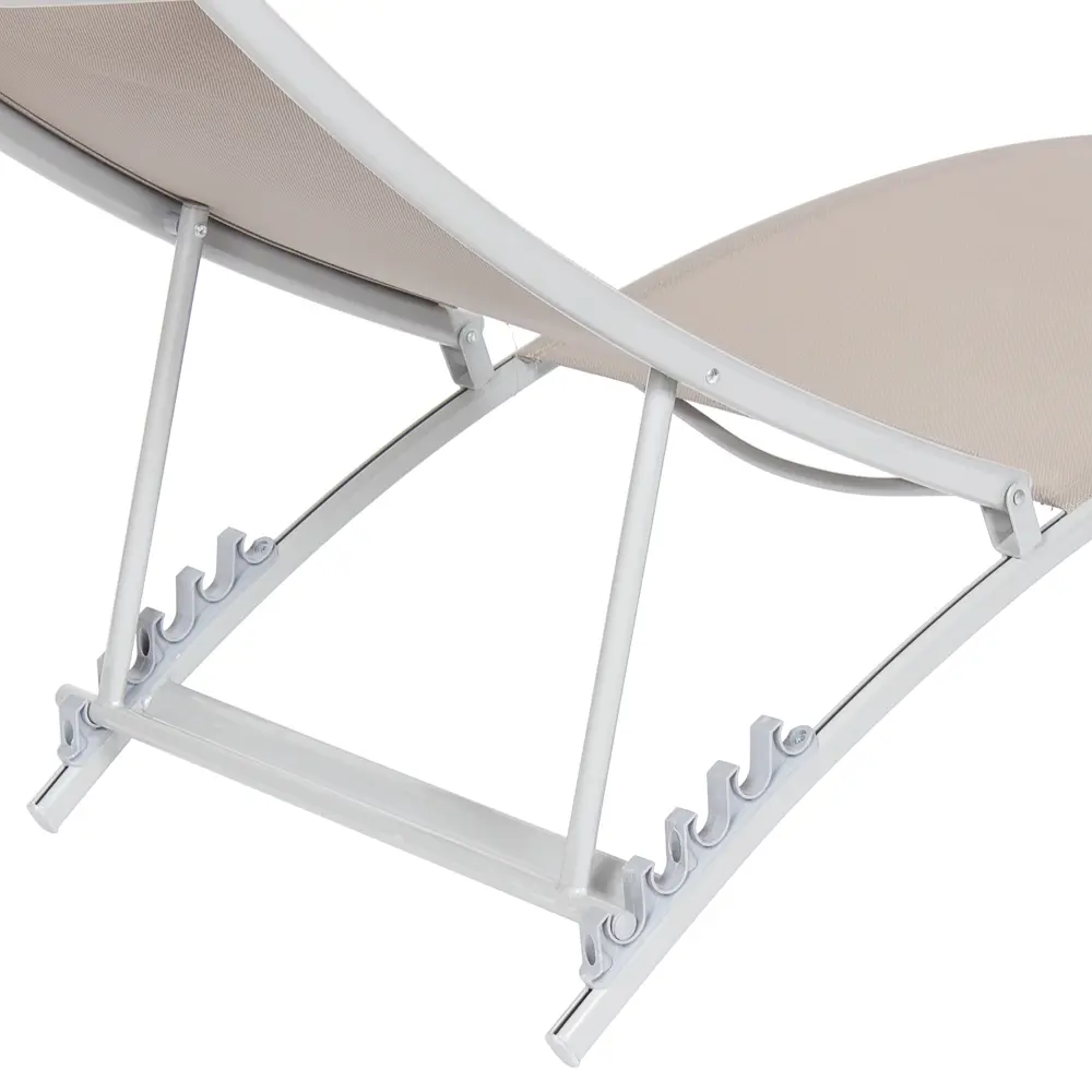 Шезлонг 4-х позиционный бежевый, текстилен Santreyd STLM-2001629 - Вид №3